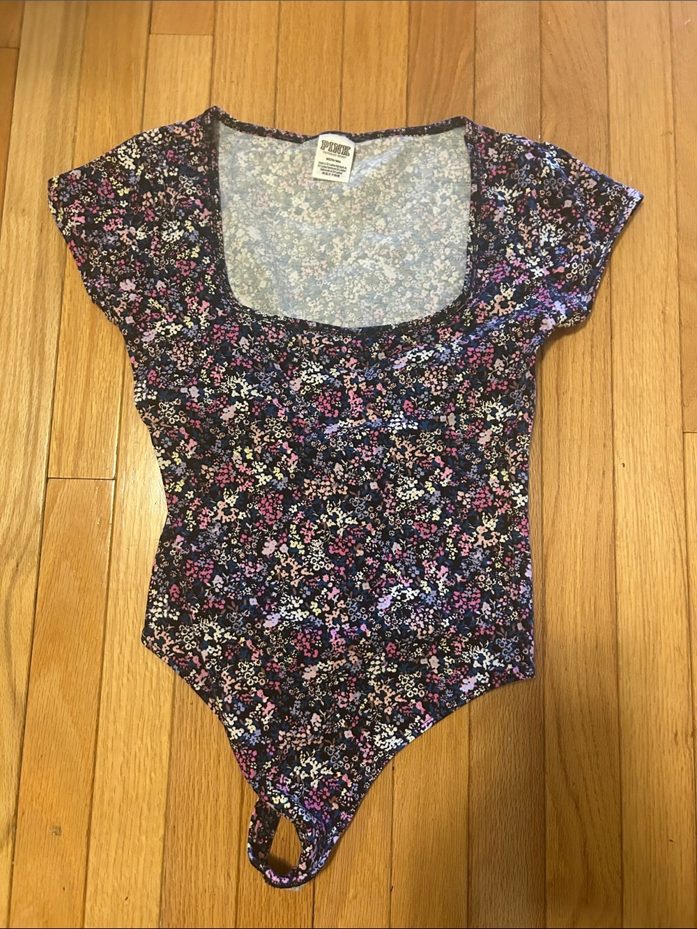 PINK Victoria's Secret Floral Bodysuit